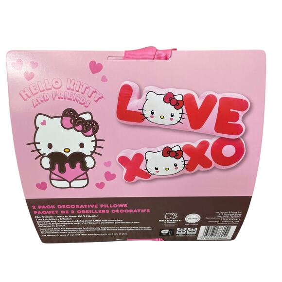 Hello Kitty & Friends 2 Pack Decorative Pillows “Love & XOXO” 8x24 New - Picture 13 of 16